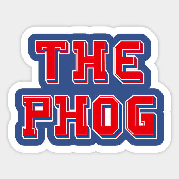 The Phog Sticker by Lance Lionetti